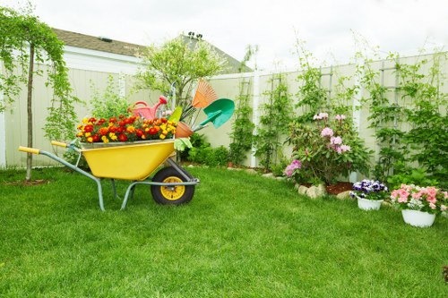 Tidy evergreen hedge in a Leyton property