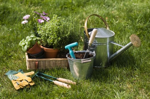 Tidy outdoor space improved by gardening services in Leyton