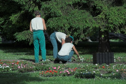 Customer booking gardening services online